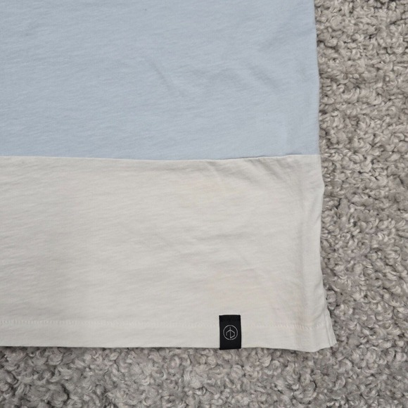 Rag and Bone Shirt Mens Medium Blue Colorblock Short Sleeve Pullover‎ Cotton - Picture 2 of 10